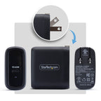 StarTech.com 1065NB-WALL-CHARGER mobile device charger Universal Black AC Fast charging Indoor
