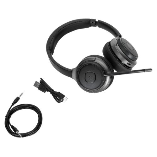 Targus AEH104TT headphones/headset Wired & Wireless Head-band Calls/Music USB Type-C Bluetooth Black