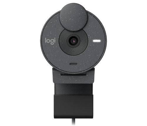 Logitech Brio 305 Full HD 1080P Webcam with Privacy Shutter, Mono Noise Reduction Mics, USB-C, Auto Light Correction