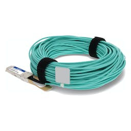 AddOn Networks MFA1A00-E020-AO InfiniBand/fibre optic cable 787.4" (20 m) QSFP28 Aqua color, Silver
