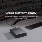 Seagate One Touch STNB16000400 external hard drive 16 TB USB Type-C Dark Gray
