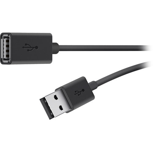 Belkin USB 2.0 A M/F 3m USB cable 118.1" (3 m) USB A Black
