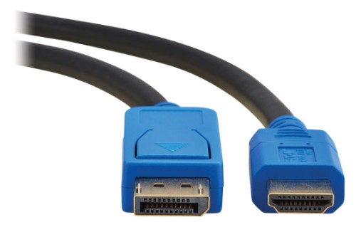 Eaton P582-003-8K6 video cable adapter 35.8" (0.91 m) DisplayPort HDMI Black