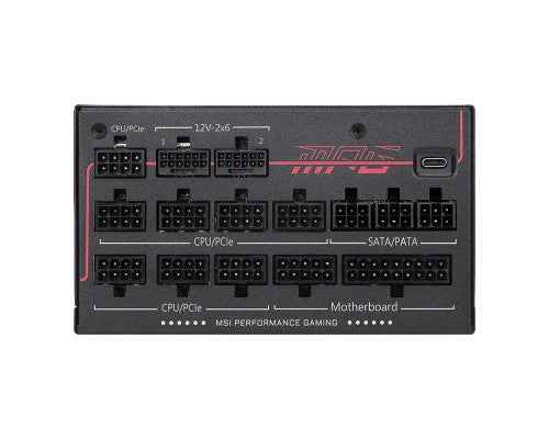 MSI MPG Ai1300TS PCIE5 power supply unit 1300 W 24-pin ATX ATX Black