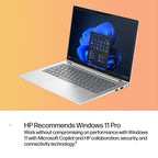 HP ProBook 4 G1iR 14 Intel Core Ultra 7 255U Laptop 14" Touchscreen WUXGA 16 GB DDR5-SDRAM 512 GB SSD Wi-Fi 6E (802.11ax) Windows 11 Pro Silver