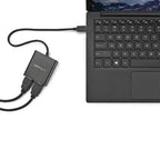StarTech.com MSTCDP122HD USB graphics adapter 3840 x 2160 pixels Black