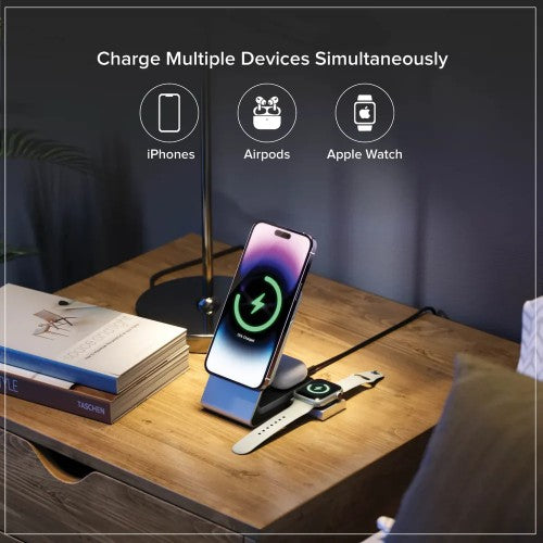 ALOGIC Matrix+ 3-in-1 5000 mAh Wireless charging Black, Silver