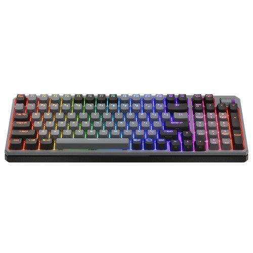 Cooler Master MK770 keyboard USB + RF Wireless + Bluetooth QWERTY US English Gray, Black