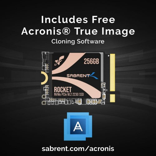 Sabrent SB-2130-256 internal solid state drive M.2 256 GB PCI Express 4.0 3D TLC NVMe