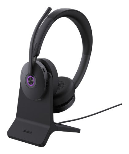 Yealink BH74 + Stand UC USB-C/A Headset Wireless Head-band Office/Call center USB Type-C / USB Type-A Bluetooth Charging stand Black