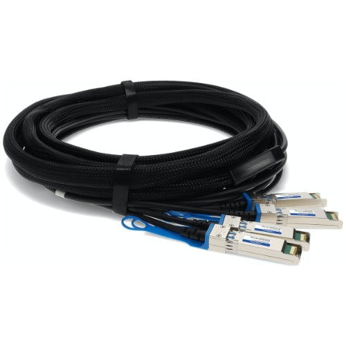 AddOn Networks JNP-QSFP-DACBO-3M-AO InfiniBand/fibre optic cable 118.1" (3 m) QSFP+ 4xSFP+ Black