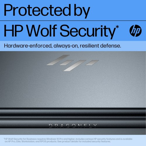HP Elite Dragonfly Dragonfly G4 Wolf Pro Security Edition Intel® Core™ i5 i5-1345U Hybrid (2-in-1) 13.5" Touchscreen WUXGA+ 16 GB LPDDR5-SDRAM 512 GB SSD Wi-Fi 6E (802.11ax) Windows 11 Pro Blue