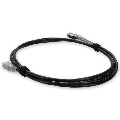 AddOn Networks ADD-7FSLCAT6A-BK networking cable Black 83.9" (2.13 m) Cat6a U/UTP (UTP)