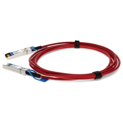 AddOn Networks SFP-H10GB-CU0-5M-RD-AO InfiniBand/fibre optic cable 19.7" (0.5 m) SFP+ Red