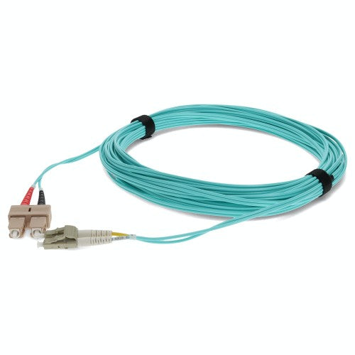 AddOn Networks ADD-SC-LC-7M5OM4-TAA InfiniBand/fibre optic cable 275.6" (7 m) LOMM Aqua color