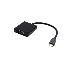 AddOn Networks H4F02UT#ABA-AO video cable adapter 7.87" (0.2 m) HDMI VGA (D-Sub) Black