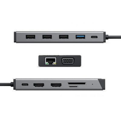 ALOGIC DUCDDV3V2 laptop dock/port replicator Wired USB 3.2 Gen 1 (3.1 Gen 1) Type-A + Type-C Gray