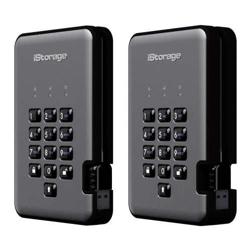 iStorage diskAshur PRO2 external hard drive 2 TB USB Type-A 3.2 Gen 1 (3.1 Gen 1) Black