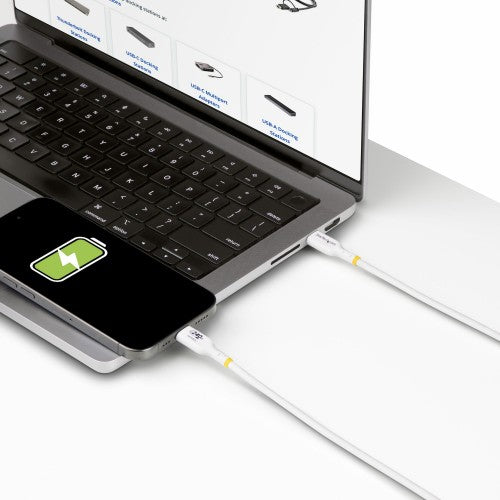 StarTech.com USB2EPR10FW USB cable USB 2.0 122" (3.1 m) USB C White