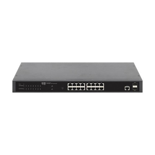 Eaton NGS16C2-1 network switch Managed L2 Gigabit Ethernet (10/100/1000) Power over Ethernet (PoE) 1U Black