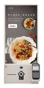 LG 27KC3PK-C signage display Kiosk design 27" 300 cd/m² Full HD Beige Touchscreen Built-in processor Windows 10 IoT Enterprise 16/7