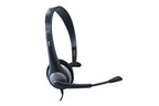 Cyber Acoustics AC-104 headphones/headset Wired Head-band Office/Call center Black