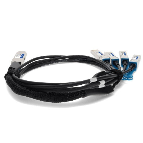 AddOn Networks 470-ABQF-AO InfiniBand/fibre optic cable 78.7" (2 m) QSFP28 4x SFP28 Black