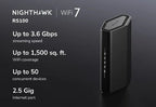 NETGEAR Nighthawk RS100 wireless router Gigabit Ethernet Dual-band (2.4 GHz / 5 GHz) Black