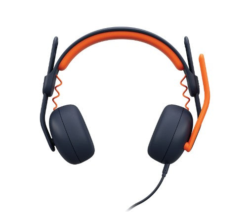 Logitech 981-001362 headphones/headset Wired Head-band Education USB Type-A Blue, Orange