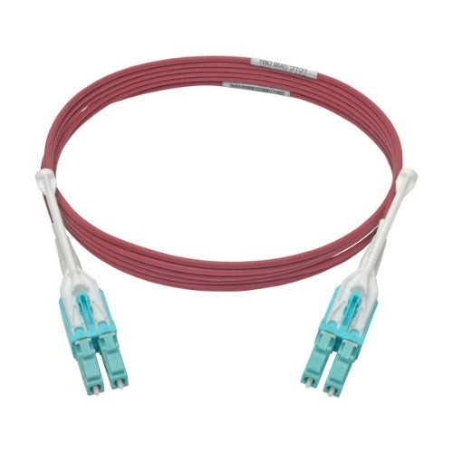 Tripp Lite N821-02M-MG-T InfiniBand/fibre optic cable 78.7" (2 m) 2x LC Magenta, Turquoise, White