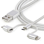 StarTech.com LTCUB6GR USB cable USB 2.0 70.9" (1.8 m) USB A Micro-USB B Silver