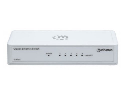 Manhattan 560696 network switch Unmanaged L2 Gigabit Ethernet (10/100/1000) White