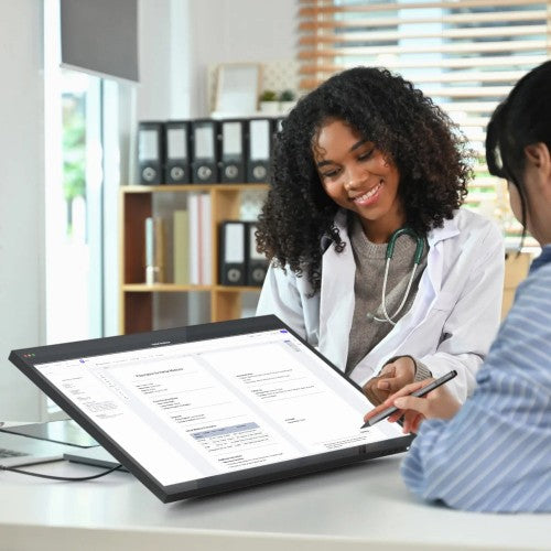 ALOGIC Clarity Fold Touch computer monitor 27" 3840 x 2160 pixels 4K Ultra HD Touchscreen Black, Silver