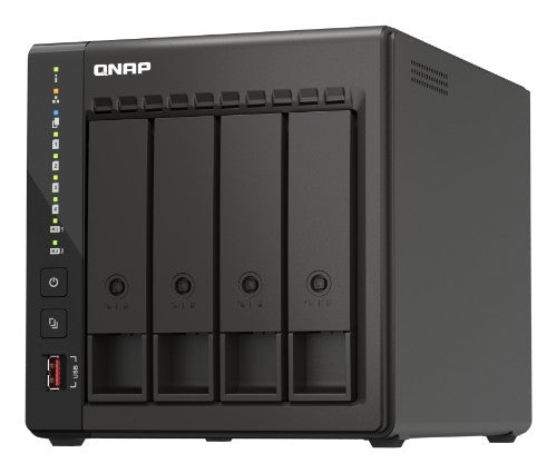 QNAP TS-453E NAS Tower Intel® Celeron® J6412 8 GB 0 TB QNAP Turbo System Black