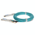 AddOn Networks QSFPDD4-400G-AOC1M-AO InfiniBand/fibre optic cable 39.4" (1 m) QSFP-DD AOC Aqua color