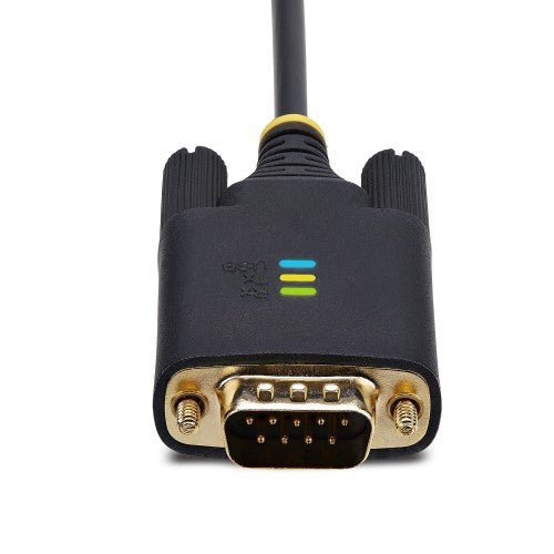 StarTech.com 1P3FFCB-USB-SERIAL serial cable Black 39.4" (1 m) USB Type-A RS-232