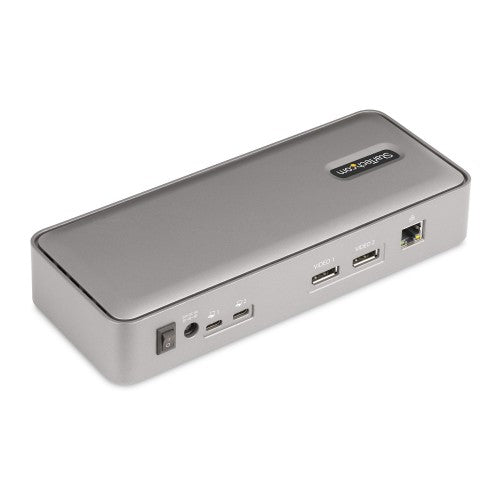 StarTech.com 129N-USBC-KVM-DOCK laptop dock/port replicator Wired USB 3.2 Gen 2 (3.1 Gen 2) Type-C Silver