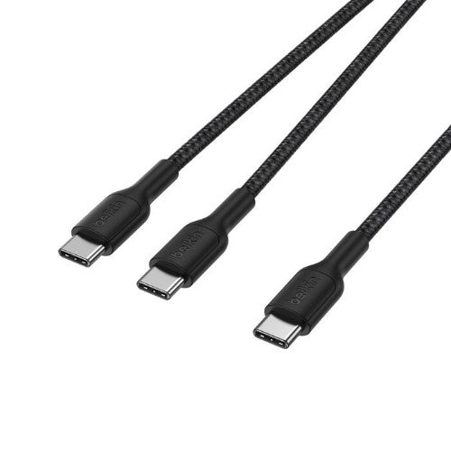 Belkin CAC004FQ1.5MBK USB cable USB 2.0 59.1" (1.5 m) USB C 2 x USB C Black