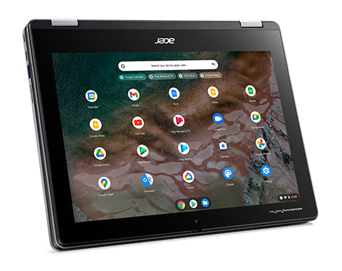 Acer Chromebook R853TA-C7KT Intel® Celeron® N5100 12" Touchscreen HD+ 4 GB LPDDR4x-SDRAM 32 GB Flash Wi-Fi 6 (802.11ax) ChromeOS Black