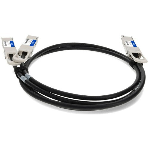 AddOn Networks CAB-D-2Q-200G2-5M-AO InfiniBand/fibre optic cable 98.4" (2.5 m) QSFP-DD 2x QSFP28 Black, Metallic