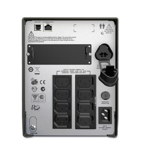 APC Smart-UPS uninterruptible power supply (UPS) Line-Interactive 1.5 kVA 1000 W 8 AC outlet(s)