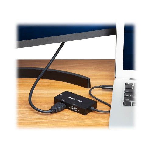 Eaton U444-06NHDV4K6B interface hub USB Type-C Black