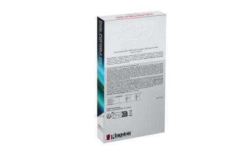 Kingston Technology 512GB Dual USB-A/C Portable SSD, Up to 1050MB/s USB 3.2 Gen 2