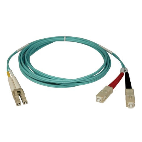 Tripp Lite N816-10M InfiniBand/fibre optic cable 393.7" (10 m) 2x SC 2x LC Beige, Turquoise