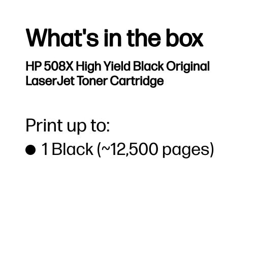 CF360X (508X) Toner black, 12.5K pages