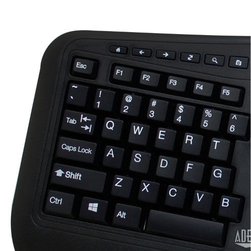 Adesso WKB-1500GB keyboard Mouse included Home/Office RF Wireless QWERTY US English Black