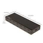 StarTech.com M2E1BMU31C storage drive enclosure SSD enclosure Black M.2