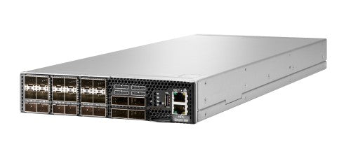 HPE 25GbE 18SFP28 4QSFP28 Power to Connector Airflow Half Width Switch SN2010M with NVIDIA Cumulus