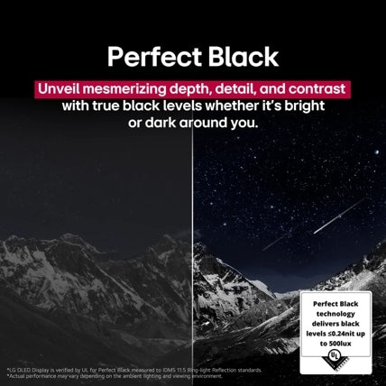 LG OLED evo AI OLED48C5PUA TV 48" 4K Ultra HD Smart TV Wi-Fi Black