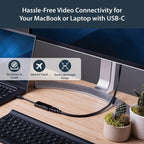 StarTech.com CDP2HD4K60 USB graphics adapter 3840 x 2160 pixels Black